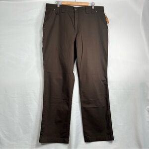 New Duluth Trading Flex Fire Hose Cargo Pants Sz 40x34 Color is Coffee 18101B